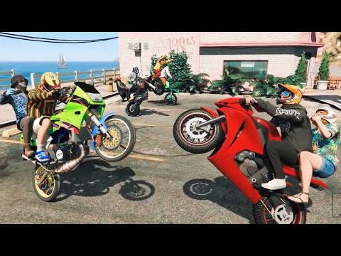 GTA 5 KONVOI GENG MOTOR #1 -  Jalan jalan gaje !!!