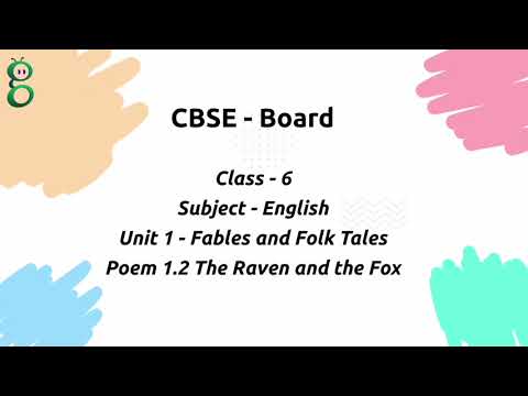 The Raven And The Fox – Class 6 English video