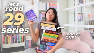 attempting to finish the 29 series I'm in the middle of (read or DNF...) 📚💕