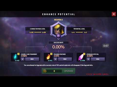 Marvel Future Fight wolverine lvl up