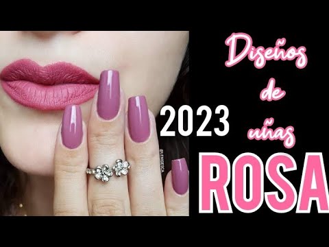 DISEÑOS DE UÑAS 2023 ROSAS #tendenciaenuñas #NAILSPINK #nails #uñasnaturales #desingnails2023