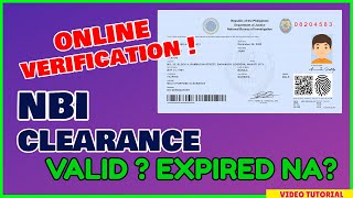 NBI Online Verification | Paano Malaman kung VALID o EXPIRED ang NBI Clearance?