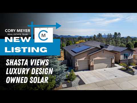 New Listing: Solar, Luxury Design With Mtn Shasta Views in Redding!