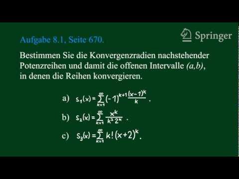 Konvergenzradius einer Potenzreihe