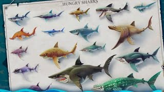 Hungry Shark All Sharks Unlock!!!