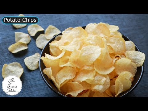 Crispy Potato Chips Recipe with and without slicer | Hot Chips like Chips ~ The Terrace Kitchen