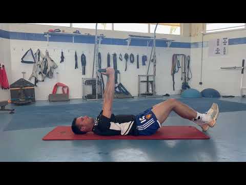 Single leg iso bridge w/fake throw