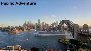 3 cruise ship departures from Sydney Harbour in an hour 21.04.24