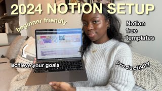 2024 Notion tour ✨| how I stay organized & productive (customization, FREE templates, tips & more)