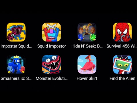 Imposter Squid: Survival 456,Squid Impostor,Hide N’ Seek: Bunzo,Survival 456 With Super Hero