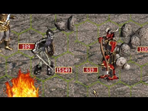 Heroes 3: Fight Fire With Fire - Tactically defeating a powerful Inferno enemy!