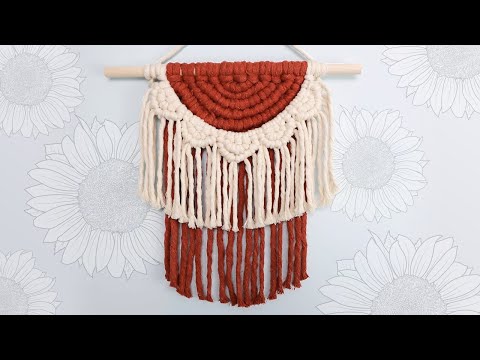 How To Make a DIY Fall Macrame Flower Wreath