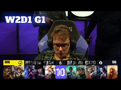 DIG vs EG | Week 2 Day 1 S12 LCS Spring 2022 | Dignitas vs Evil Geniuses W2D1 Full Game