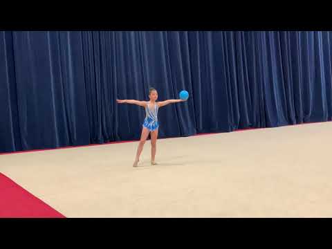 Level 5 Rhythmic Gymnastics ball routine - 2023 SoCal State Championships - Level 5