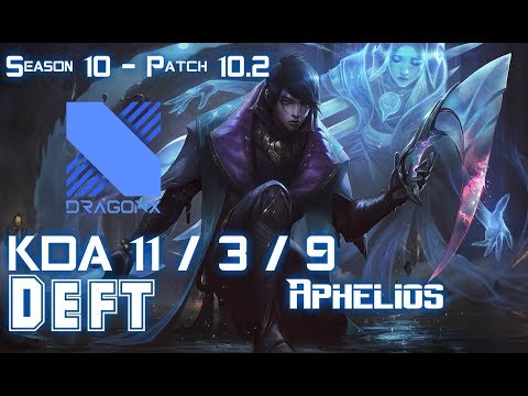 DRX Deft APHELIOS vs JHIN ADC - Patch 10.2 KR Ranked