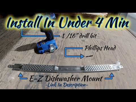 How to Mount A Dishwasher to Granite (In Under 4 Min)