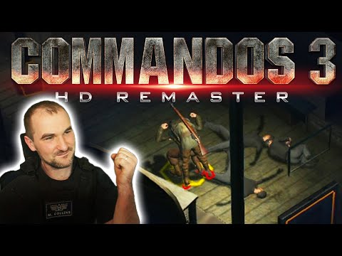 Commandos 3 HD Remaster Gameplay Review - Normandy Diver Mission - Captain Collins