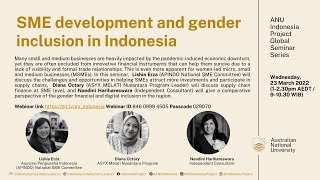 Small and Medium Enterprise (SME) development and gender inclusion in Indonesia