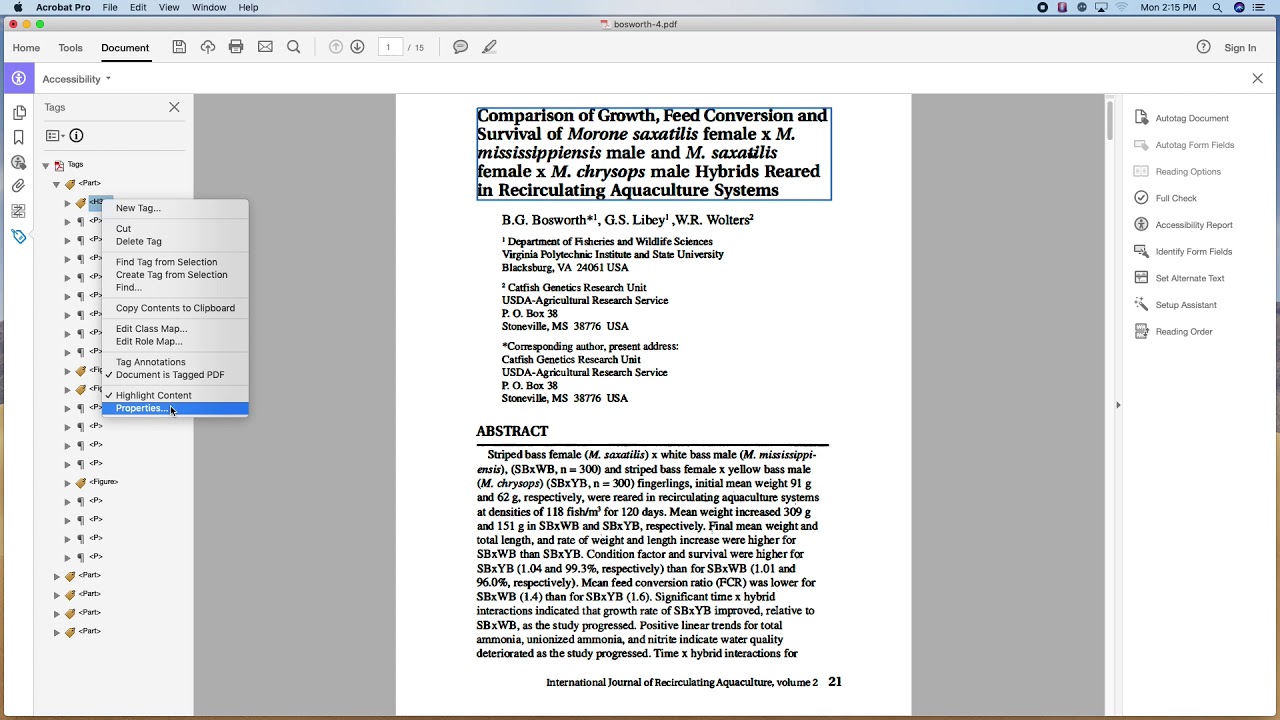 PDF Accessibility - Changing Headers