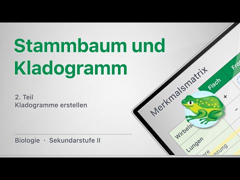 Stammbaum und Kladogramm, Teil 2 – Kladogramme erstellen