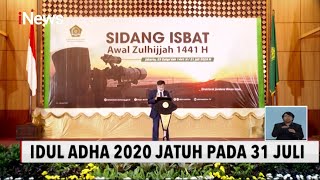 Download lagu Pemerintah Umumkan Iduladha 2020 Jatuh Pada 31 Juli - iNews Siang 22/07 mp3