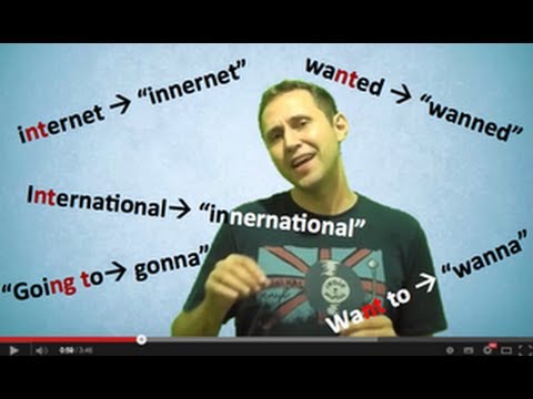 How Americans Pronounce the NT sound as an N