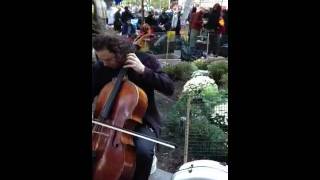 Matt Haimovitz Plays Bach Prelude at Occupy Wall Street