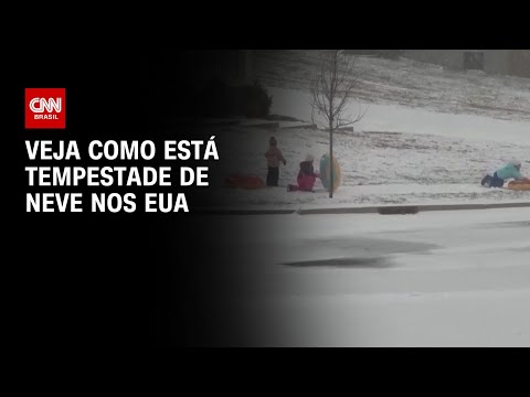 Correspondente da CNN mostra tempestade de neve nos EUA; veja | AGORA CNN