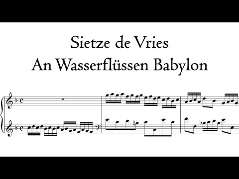 Sietze de Vries - An Wasserflüssen Babylon - Metzler organ, Poblet, Hauptwerk