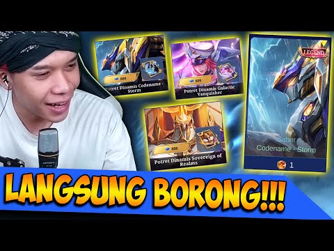 Borong Potret Dinamis & Gacha Skin Saber Legend Revamp !!! Magic Wheel Revamp Mlbb