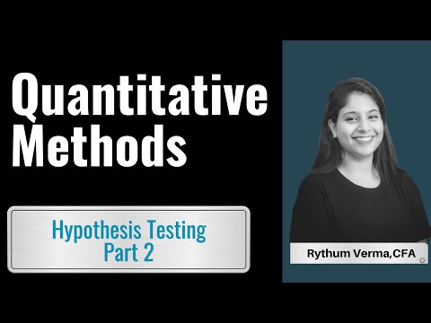 Reading 6 CFA LEVEL 1  Hypothesis Testing 2