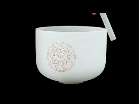 Meinl 10" Solfeggio Crystal Singing Bowl - Sol 741 Hz (SOLCSB10-741) | Unlimited Singing Bowls
