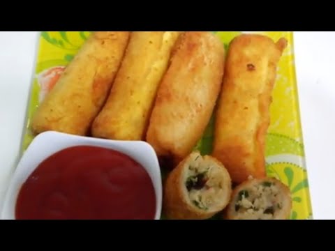 Chicken bread cheese rolls, chicken bread rolls recipe