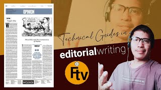 TUTORIAL: TECHNICAL GUIDES IN EDITORIAL WRITING (more samples)