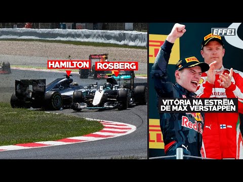 A BATIDA ENTRE HAMILTON E ROSBERG QUE DEU A PRIMEIRA VITÓRIA AO VERSTAPPEN NA FORMULA 1
