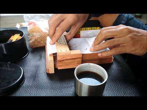 indonesian traditional cigarettes machine : how to make cigarette with wood manual machine