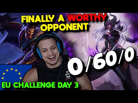 Tyler1 FINALLY Gets INTED in EU - Challenge Day 3