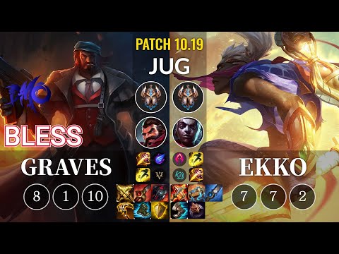 DMO bless Graves vs Ekko Jungle - KR Patch 10.19