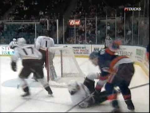 Matt Martin levels Todd Marchant