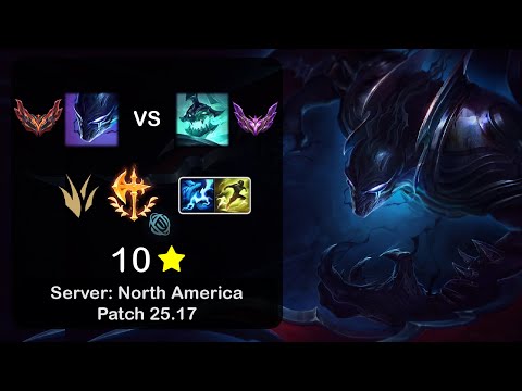 Nocturne Jungle vs Hecarim - NA GrandMaster - Patch 25.17