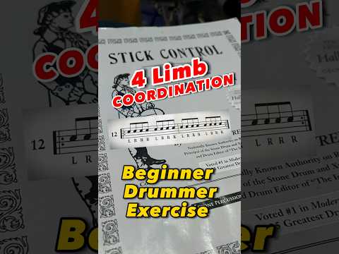 Stick Control! Here is yet another way to use this classic book 🥁Taking this one for a walk #shorts