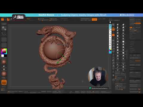 Sculpting Organic Jewelry Designs with ZBrush 2022 - Nacho Riesco Gostanza