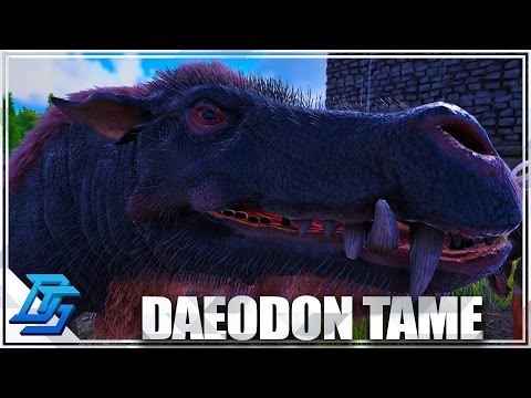 How to Tame Daeodon & How to find , Warthog  - Ark Survival Evolved - PvP - Part 4
