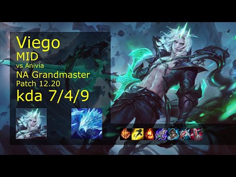 Viego vs Anivia Mid - NA 7/4/9 Patch 12.20 Gameplay