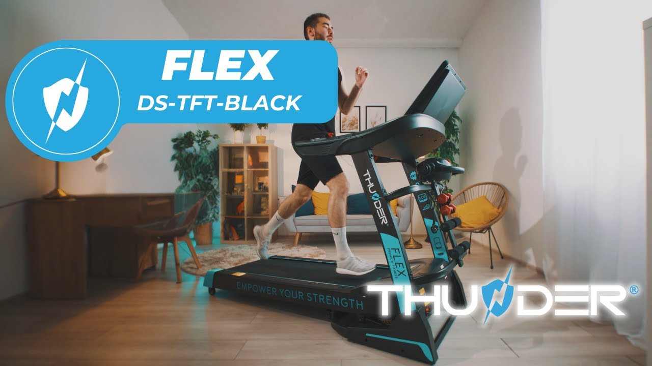 Беговая дорожка THUNDER Flex-DS Black
