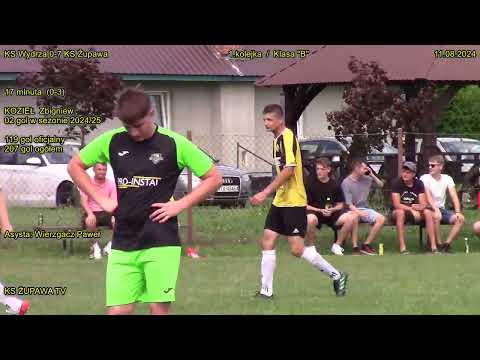 KS Wydrza 0-7 KS Żupawa (0-3 Kozieł Zbigniew) 11.08.2024 / Klasa B