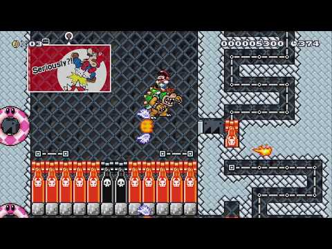 Bowser's new pyrotechnics by Jibakoopa - Super Mario Maker 2 - No Commentary 1bw