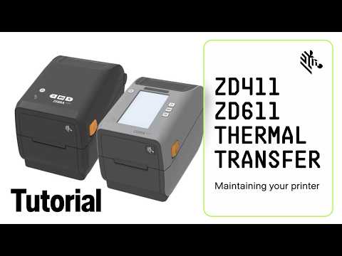 ZD411T/ZD611T Maintaining Your Printer | Zebra