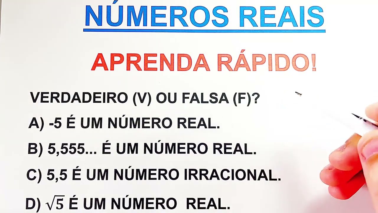 REAL NUMBERS: STEP-BY-STEP EXERCISES