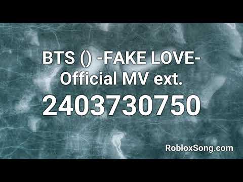 Id Da Musica Fake Love Roblox